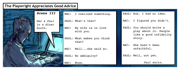 The Playwright Appreciates Good Advice